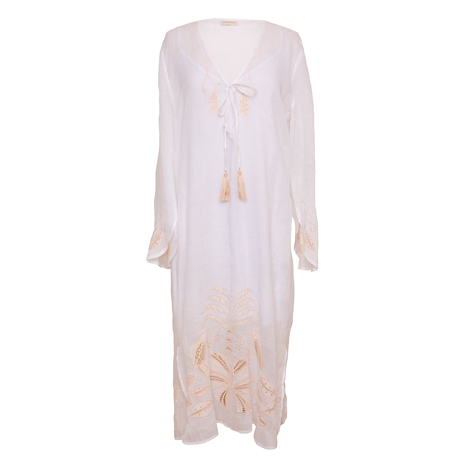 [et cetera] WOMAN embroidered linen