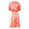 [et cetera] WOMAN L'il Sista Short Sleeve Wrap Dress with Ruffle Hem – silk