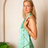 [et cetera] WOMAN Delightful Sarong Style Halter Neck Dress - silk