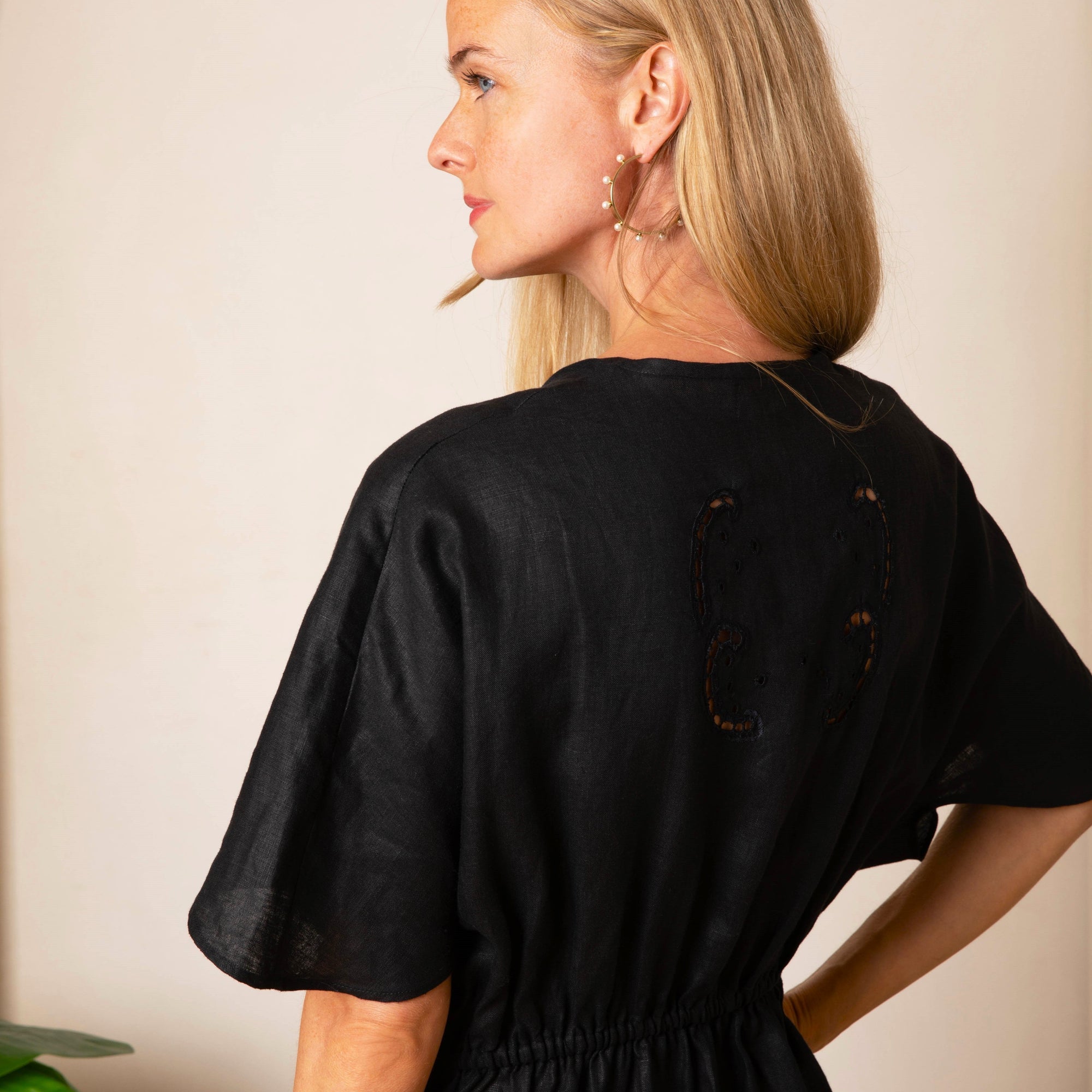 [et cetera] WOMAN Euphoric Knot Front Maxi Dress - linen