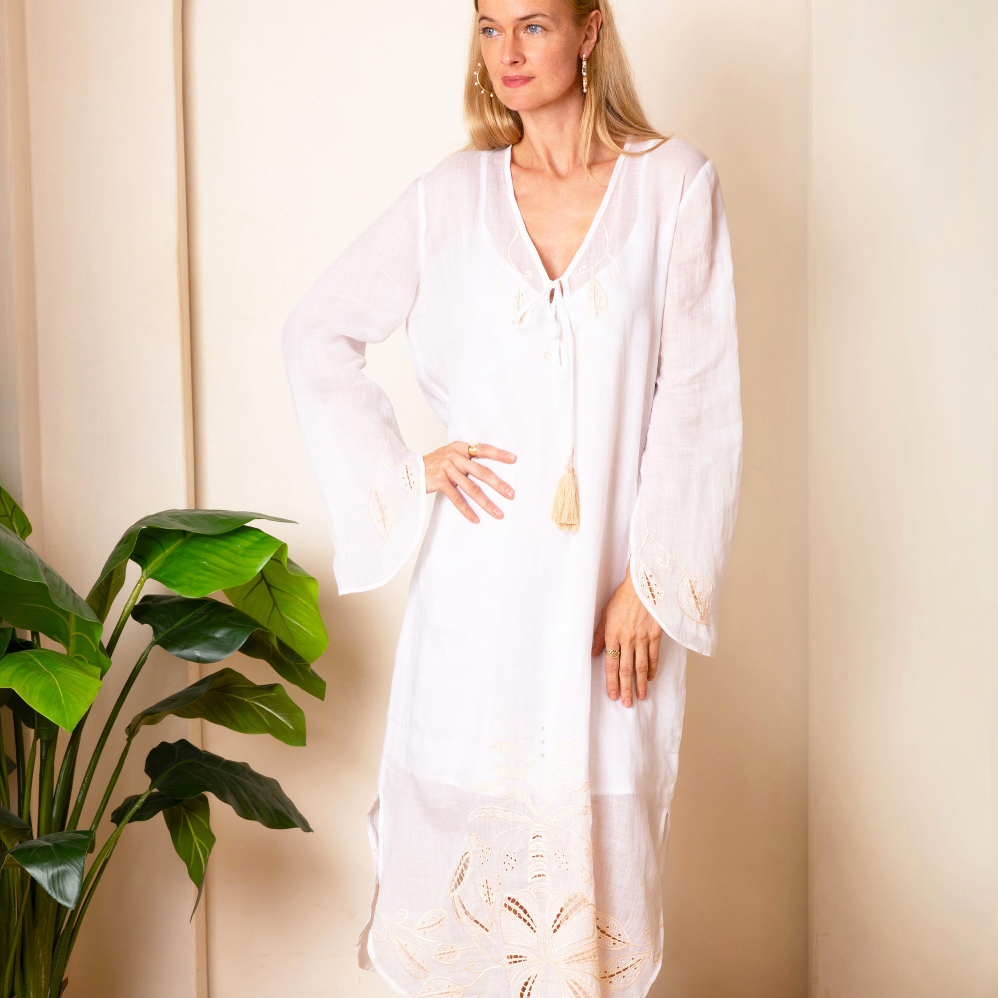 [et cetera] WOMAN Jet-Setter Tabard Kaftan - linen