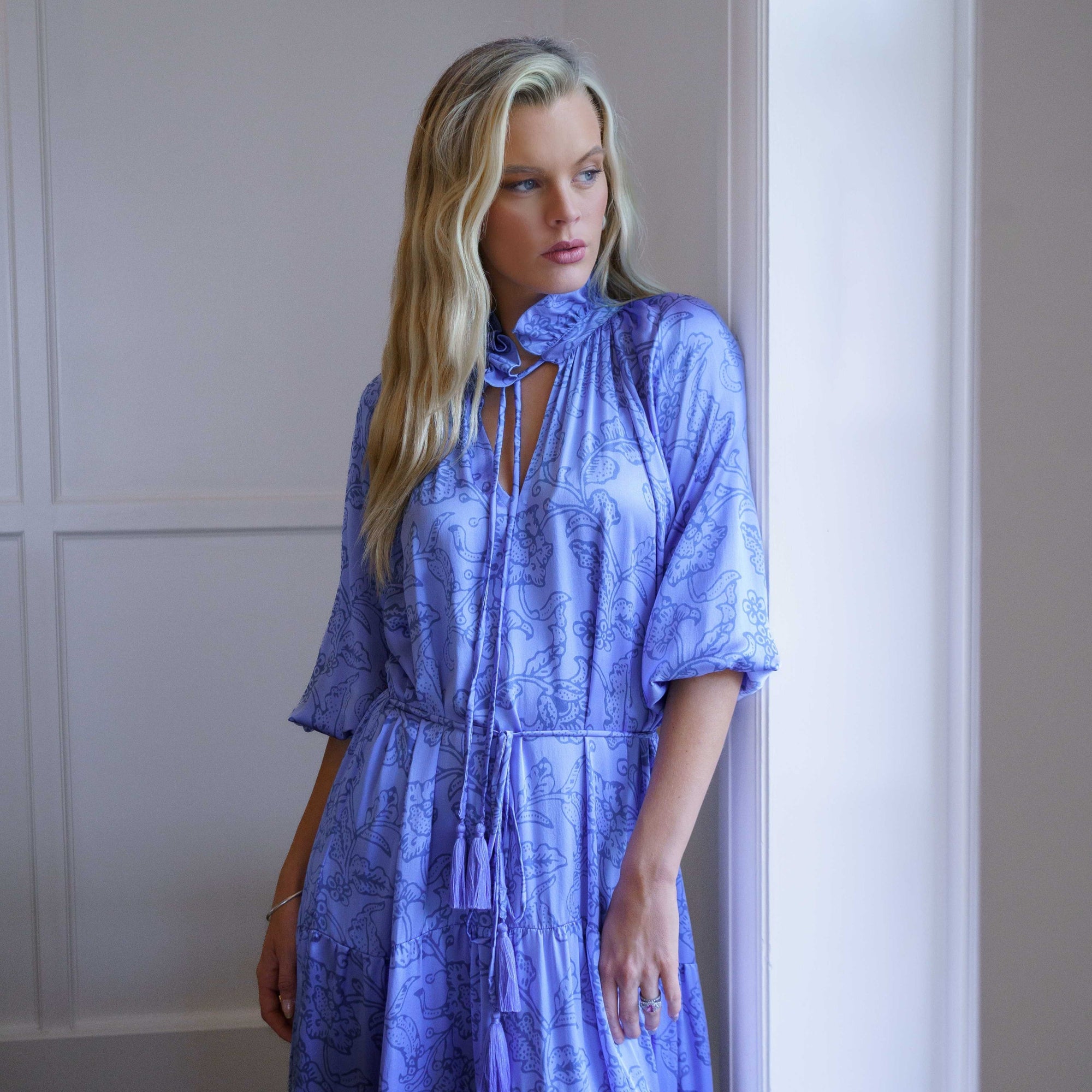 [et cetera] WOMAN Athena Poet Dress - silk