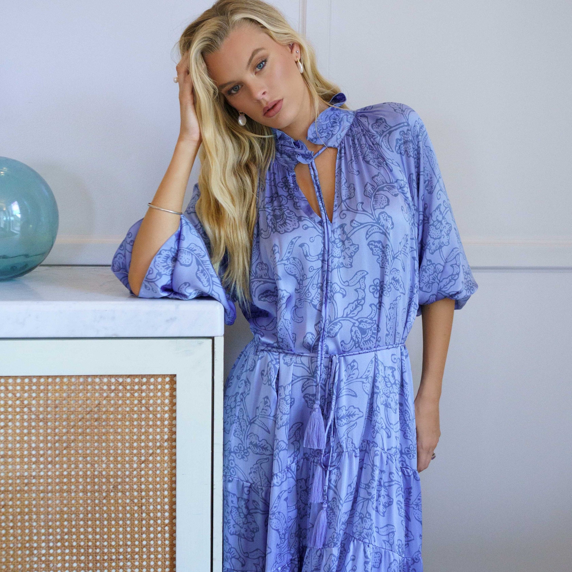 [et cetera] WOMAN Athena Poet Dress - silk