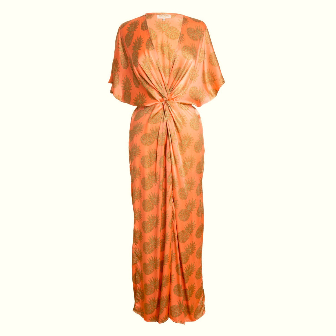 [et cetera] WOMAN Euphoric Knot Front Maxi Dress - silk
