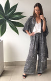 et cetera WOMAN Just Lounging Around Kimono Style Jacket in hand-batik silk